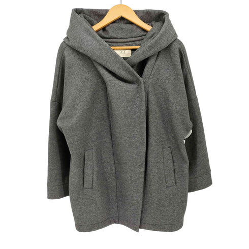 アツロウタヤマ ATSURO TAYAMA 裏起毛 フーデッド スウェット ショートコート レディース JPN:36